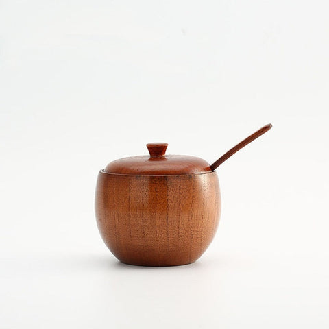 Natural Wooden Seasoning Jar